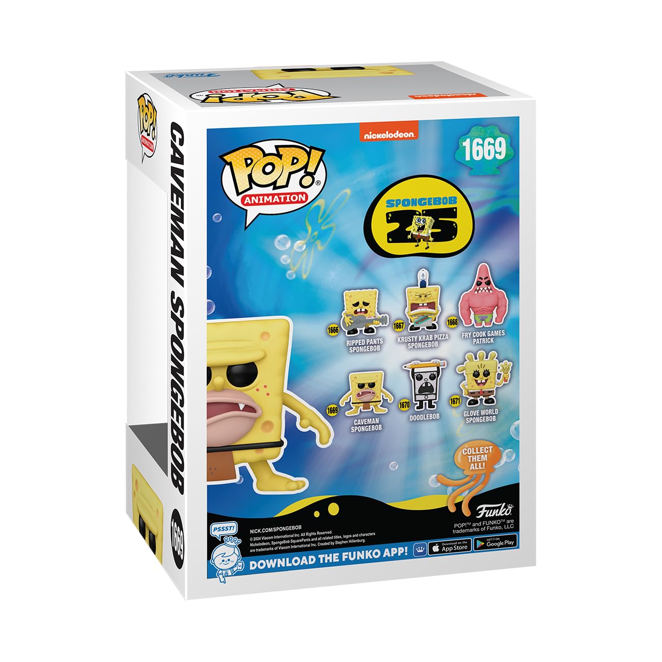 Funko POP! TV: Spongebob Squarepants 25th Anniversary - Caveman SB - Collectable Vinyl Figure - Gift Idea - Official Merchandise - for Kids & Adults