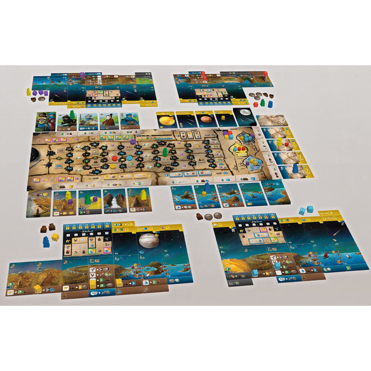 Renegade Game Studios Wayfarers of the South Tigris Dice Placement Strategy Board Game, 1-4 Players, 60-90 Minutes