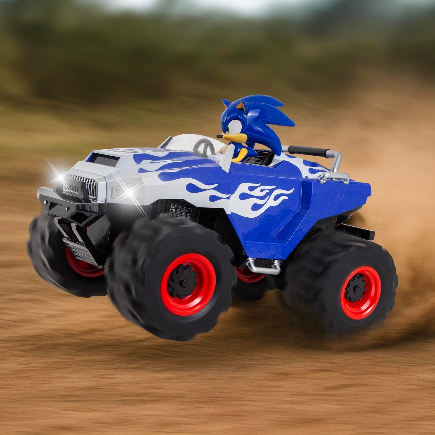 NKOK Sonic Racing CrossWorlds: Sonic Monster Truck, RC Car, 2.4GHz