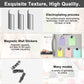 Moonhua 24Pcs Black Fridge Hematite Magnetic Stones Kit, DIY Irregular Polished Refrigerator Magnets for Home Office Kitchen, Educational Science Kit