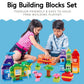 Liberty Imports Big Building Blocks 166 Pieces with Storage Organizer Box, Large Bricks Set Educational Learning Classic Construction Toy Set