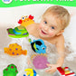 Bath Toys for Kids Ages 1-3 - Christmas Stocking Stuffers - Birthday Gifts for 1 2 3 Year Old Boys Girls Mold Free Bath Toy - Toddler Pool Bathtub