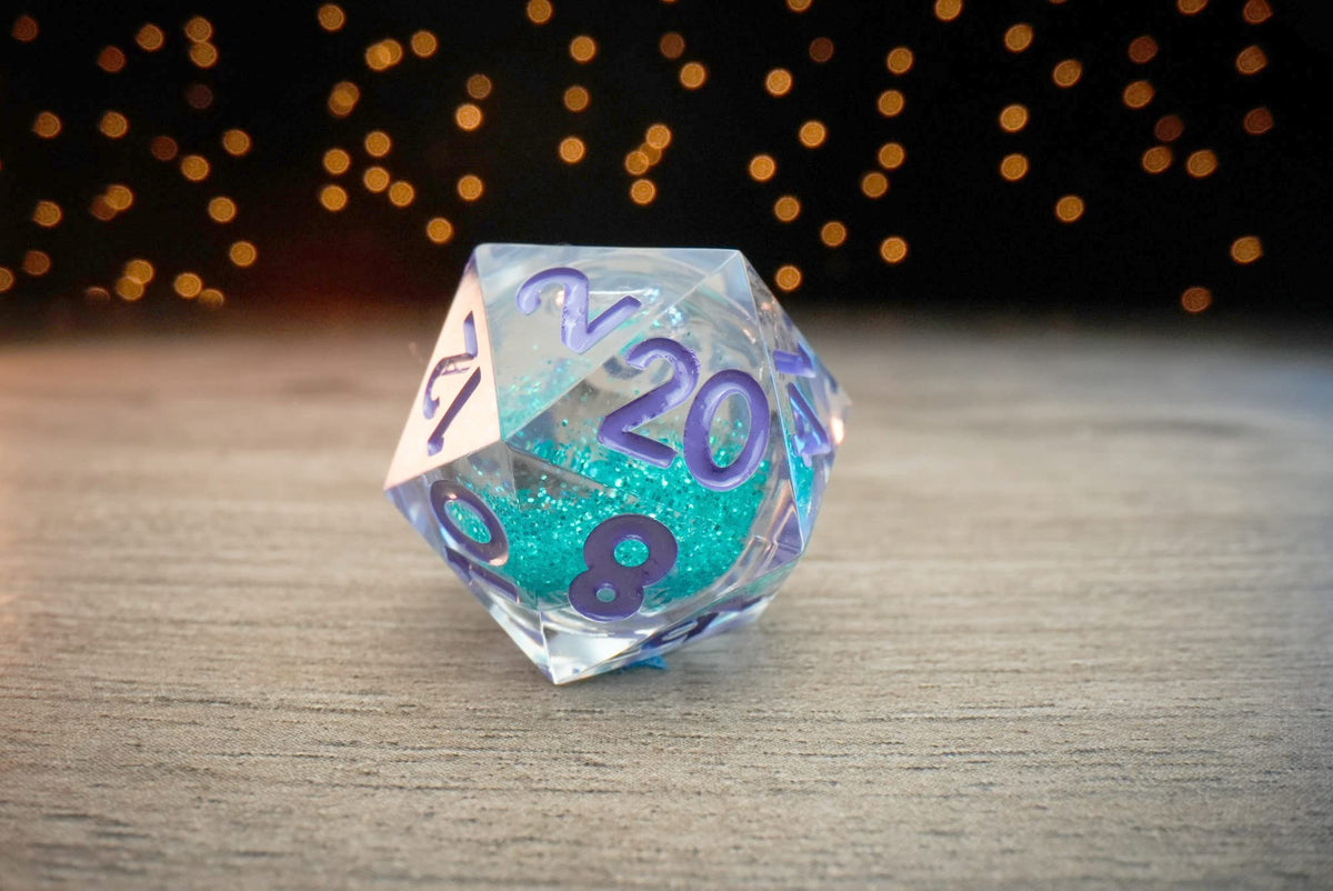 FanRoll Individual d20 Elixir Liquid Core DND Dice Set, Disco Vibes, Role Playing Game Dice for Dungeons and Dragons