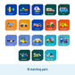 Wildkin Memory Matching Game - 18 Educational Pairs for Toddlers & Preschool - Transportation