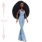 Naturalistas “Crown Collection” 11.5-inch Liya Fashion Doll and Accessories with 4C Textured Hair and Deep Brown Skin Tone by Purpose Toys