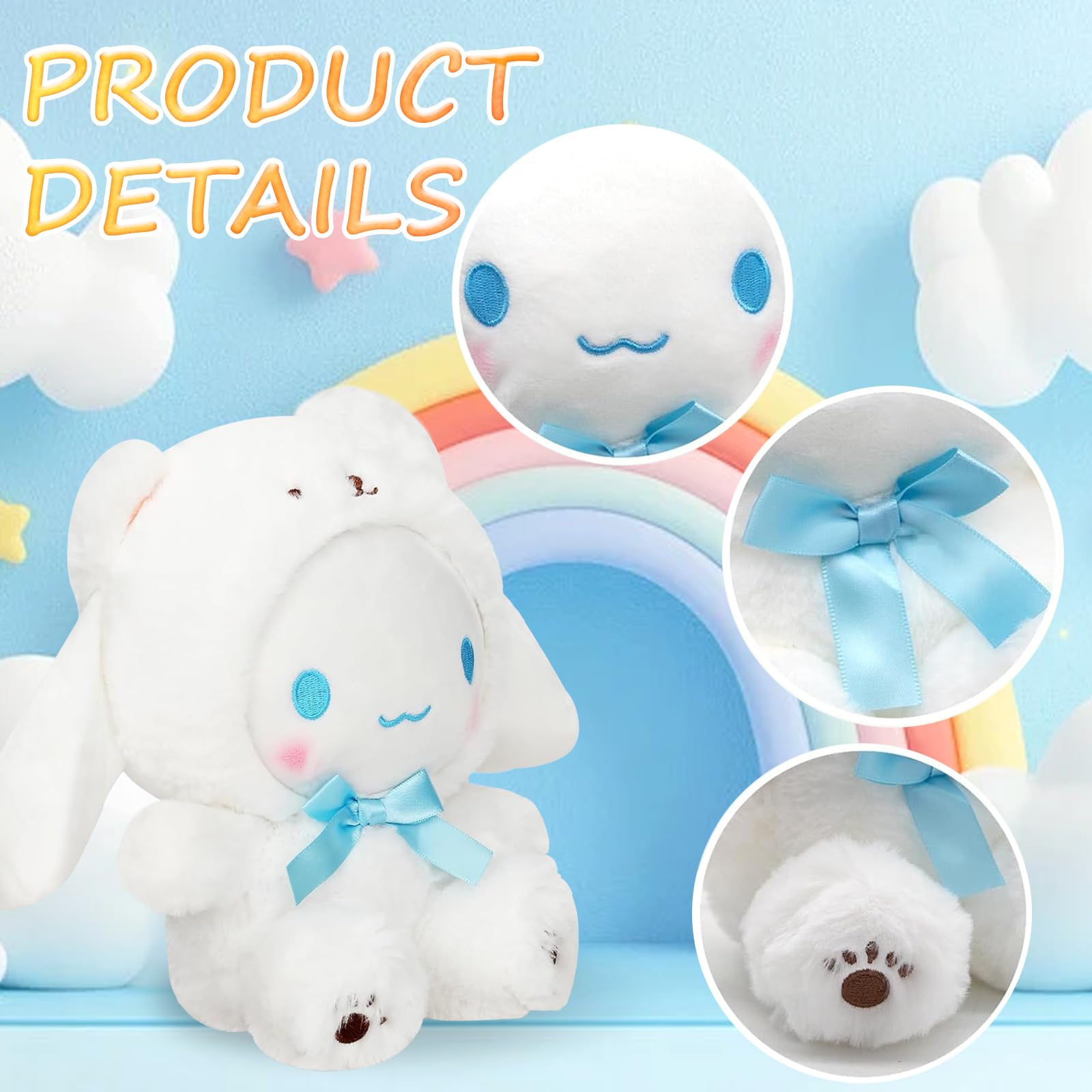 10inPlush, Kawaii Cartoon Plush Figure Toy , Cute Stuffed Animal Pillow