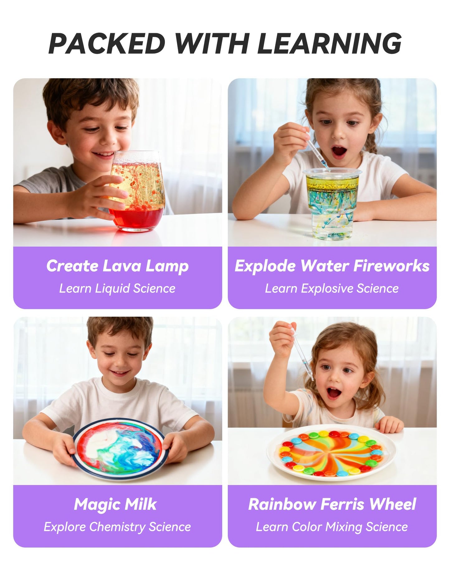 Melican 60+ Science Experiment Kit for Kids Ages 8+, STEM Educational Science Gifts for Kids, First Science Kit for Boys Girl Birthday