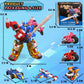Wenbeier 5 in 1 Car Robot Toys for Kids Vehicles Action Figure Deformation Toys Include Go Kart Motorcycle Airplane Tank- STEM Educational Toy