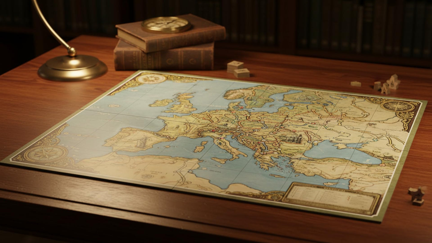 Rio Grande Games Power Grid Board Games Strategy Expansion: Benelux & Central Europe Maps