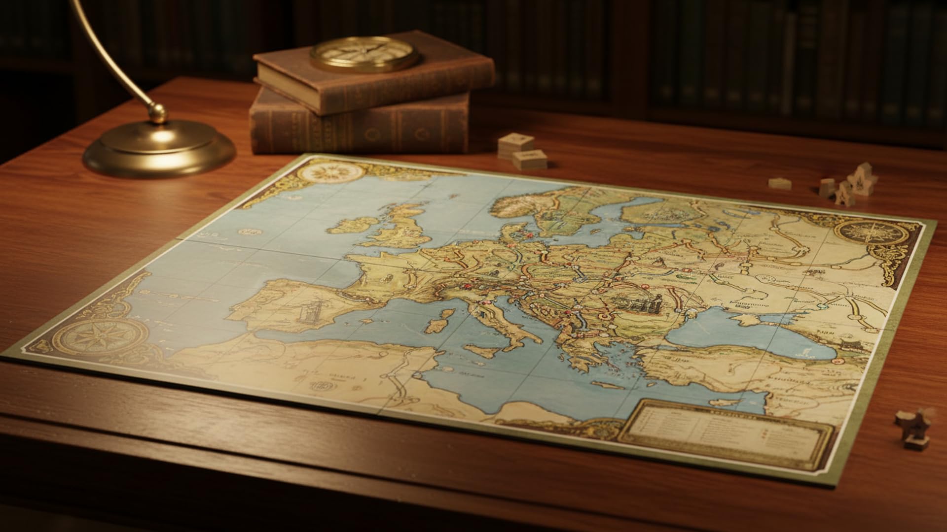 Rio Grande Games Power Grid Board Games Strategy Expansion: Benelux & Central Europe Maps