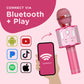 Move2Play, Kids Karaoke Microphone | Includes Stickers & Bluetooth | Kids Birthday Gift | Toy for All Ages 2, 3, 4, 5, 6+ Year Old Girls, Boys &