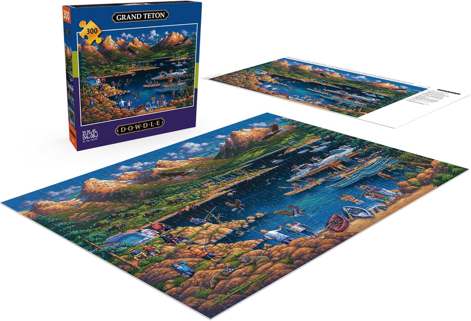 Buffalo Games - Eric Dowdle - Grand Teton - 300 Piece Jigsaw Puzzle for Adults -Challenging Puzzle Perfect for Game Nights - Finished Size is 21.25 x