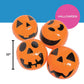 Fun Express Halloween Jack O Lantern Pumkin Beach Balls (Set of 12) Halloween Toys and Trunk or Treat Party Supplies