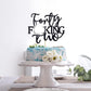 Unoggsor Forty Fucking Two Cake Topper - Happy 42nd Birthday Cake Decor - Cheers to 42 Years Birthday Party Decorations Supplies, Black Glitter