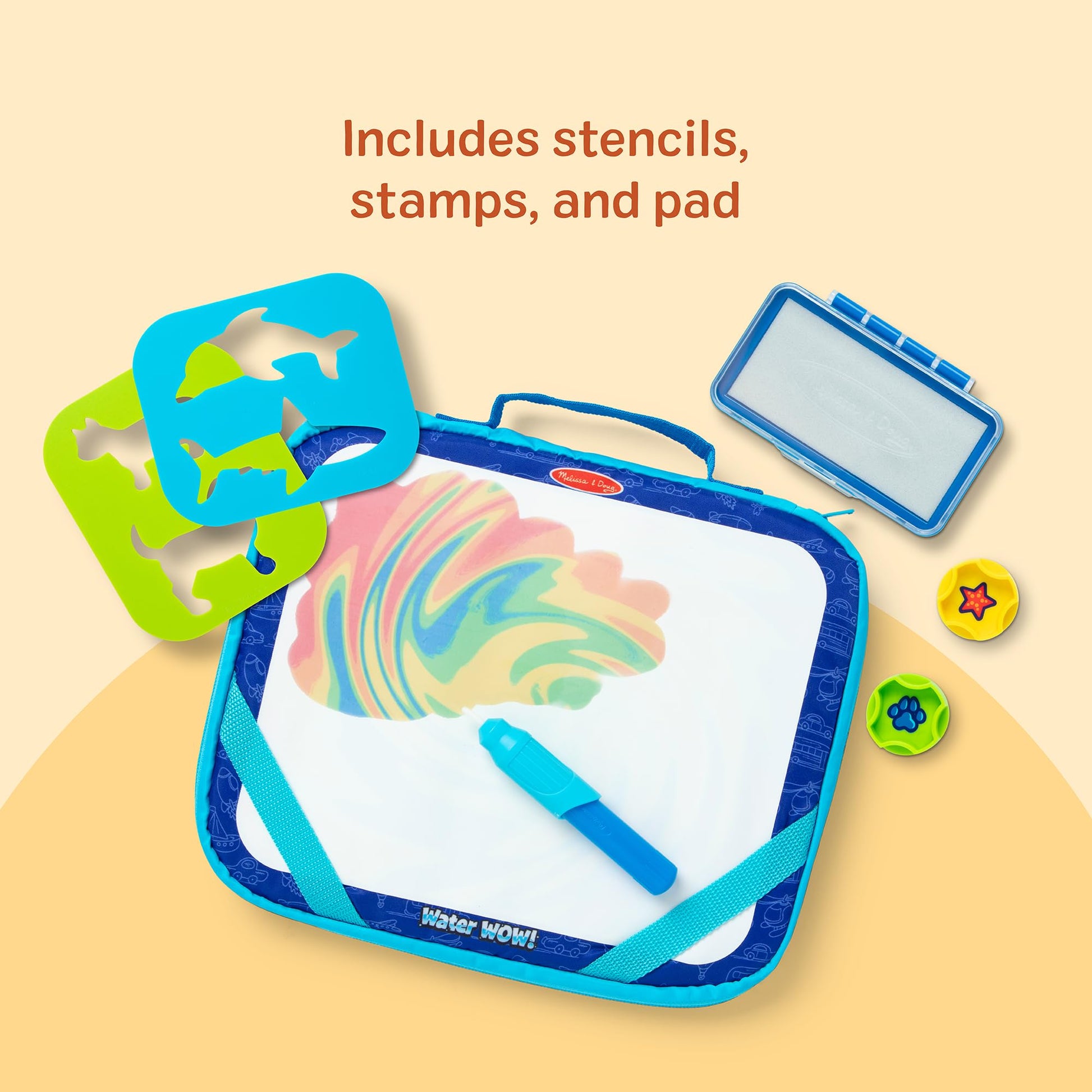 Melissa & Doug Water Wow! Take-Along Color-Reveal Drawing Set