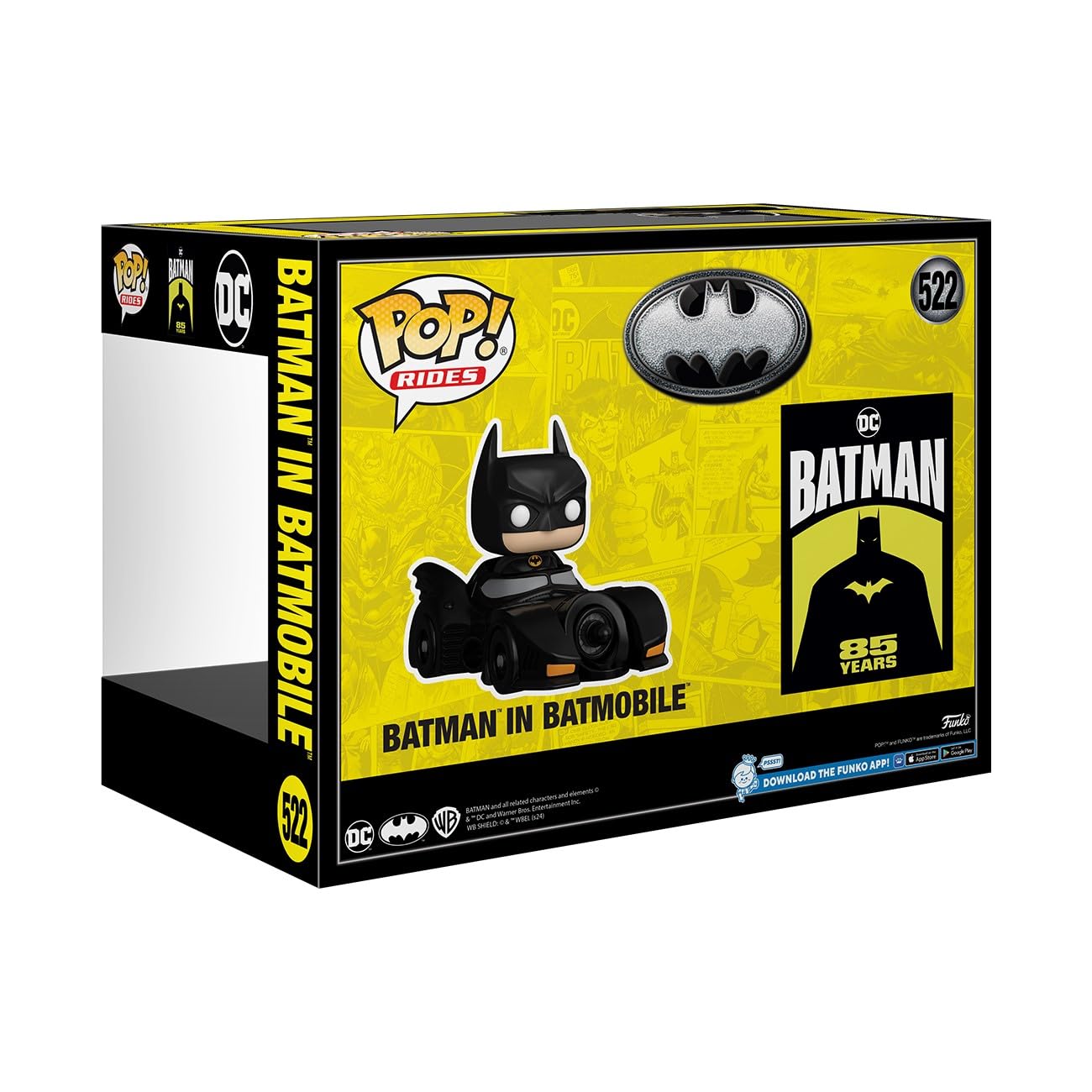 Funko POP! Rides Deluxe: Batman 1989 85th - Batman with Batmobile