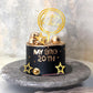 Ball Cake Toppers Simplicity Gold Ball Cake Toppers DIY Cake Insert Topper Foam Cake Balls Baking Decoration for Wedding Anniversary Birthday (Gold)