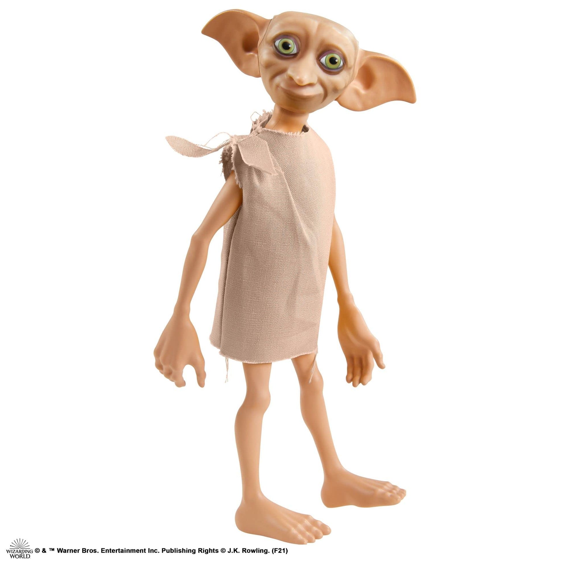 Harry Potter Collectible Dobby the House Elf Doll (5-inch), Wearing Fabric Tunic, with Sock Accessory, Gift for Collectors and Kids 6 Years Old and Up
