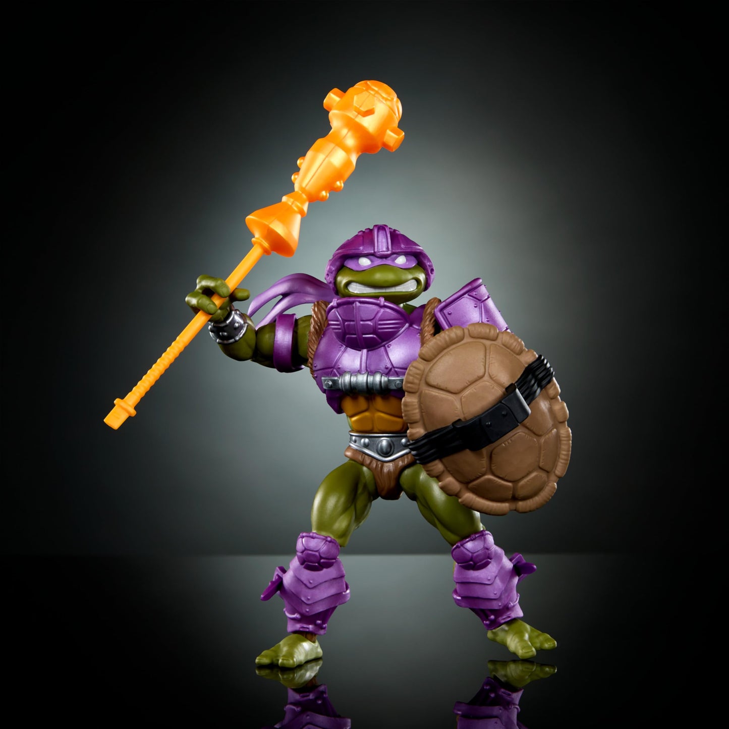 Mattel Masters of the Universe Origins Turtles of Grayskull Action Figure & Accessories, Donatello Collectible Toy with 16 Joints, TMNT & MOTU