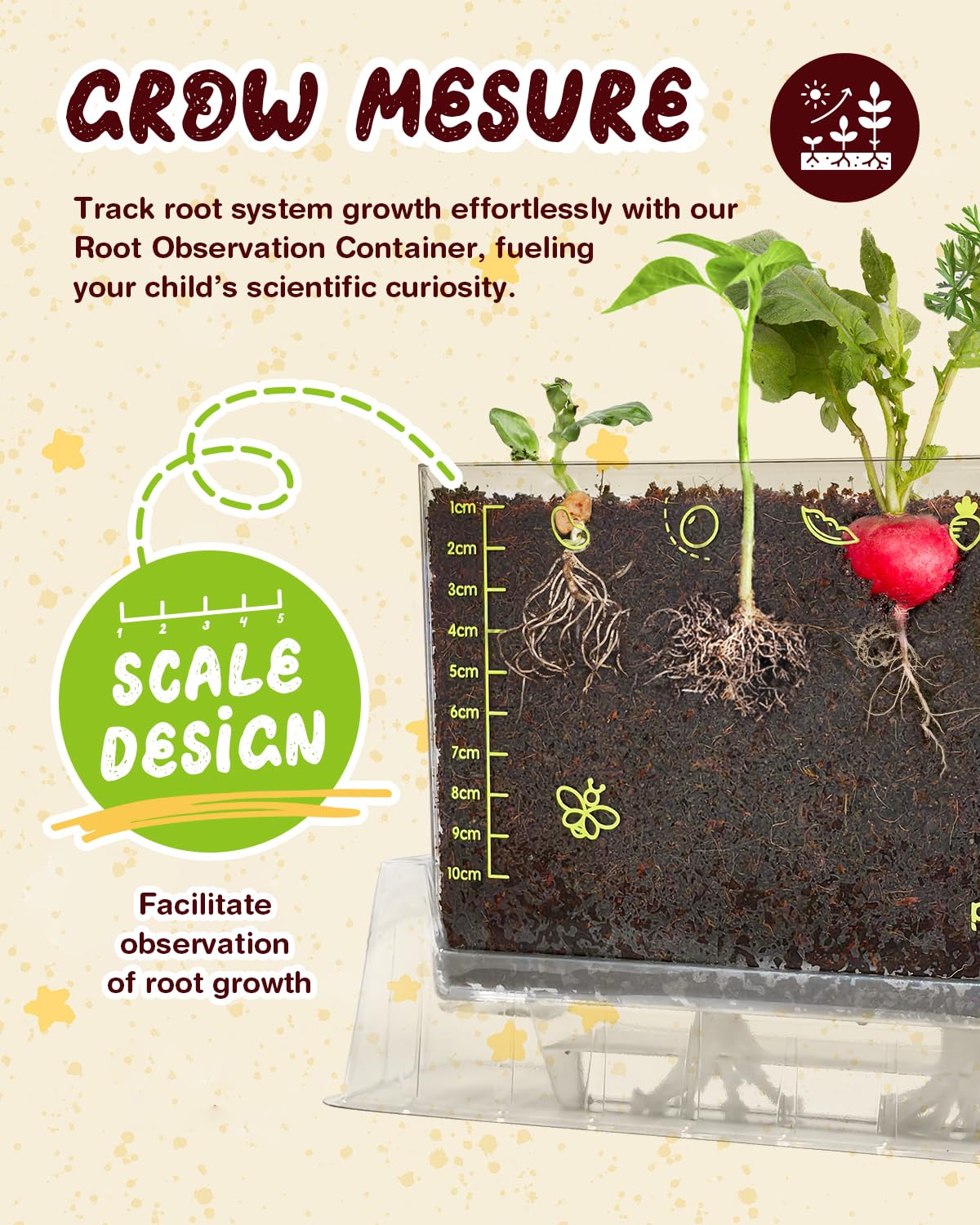 Root Viewer Kit for Kids with 6 Seed Varieties - STEM Science Kits for Kids Age 5-7, 8-12 | Perfect Christmas, Easter, Birthday Gift & School