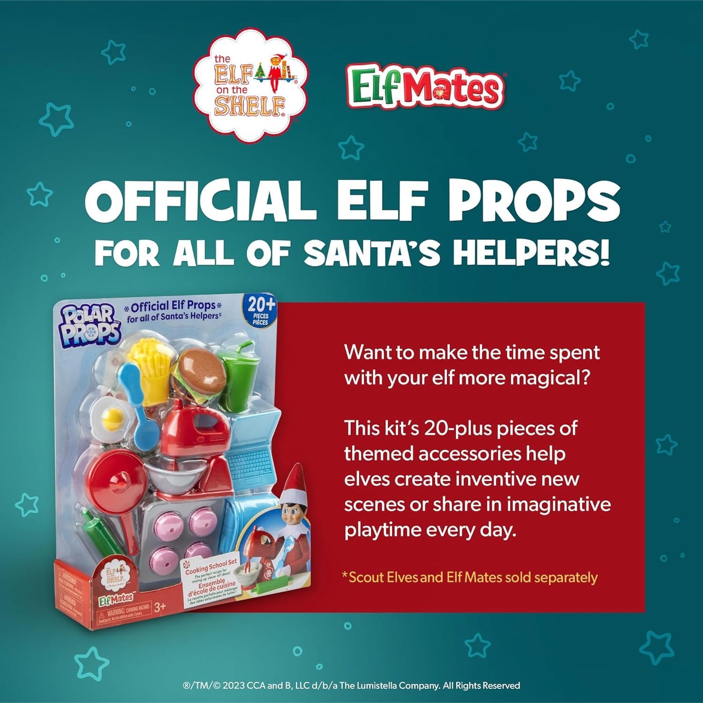 The Elf on the Shelf Polar Props - Help Elves Create New Scenes or Share Pretend Play - Includes 20-Plus The Elf on the Shelf Accessories