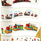 BAMBOO KING Set of 4 Train and Train Tracks Theme Party Bamboo Cups for Kids | Shatter Resistant | BPA Free | Open Cups | 8 Oz