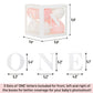 First Birthday Decorations Balloon 'ONE' Boxes for Baby Girl - 24 Balloons - Baby 1st Birthday Girl Decoration, Clear Cube Blocks 'ONE' Letters as