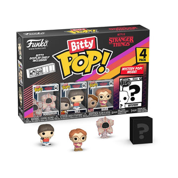 Funko Pop Bitty: Stranger Things - Demogorgon, Will, Barb, and Mystery Chase Figure - (Style May Vary) and A Surprise Mystery Mini Figure - 0.9 Inch