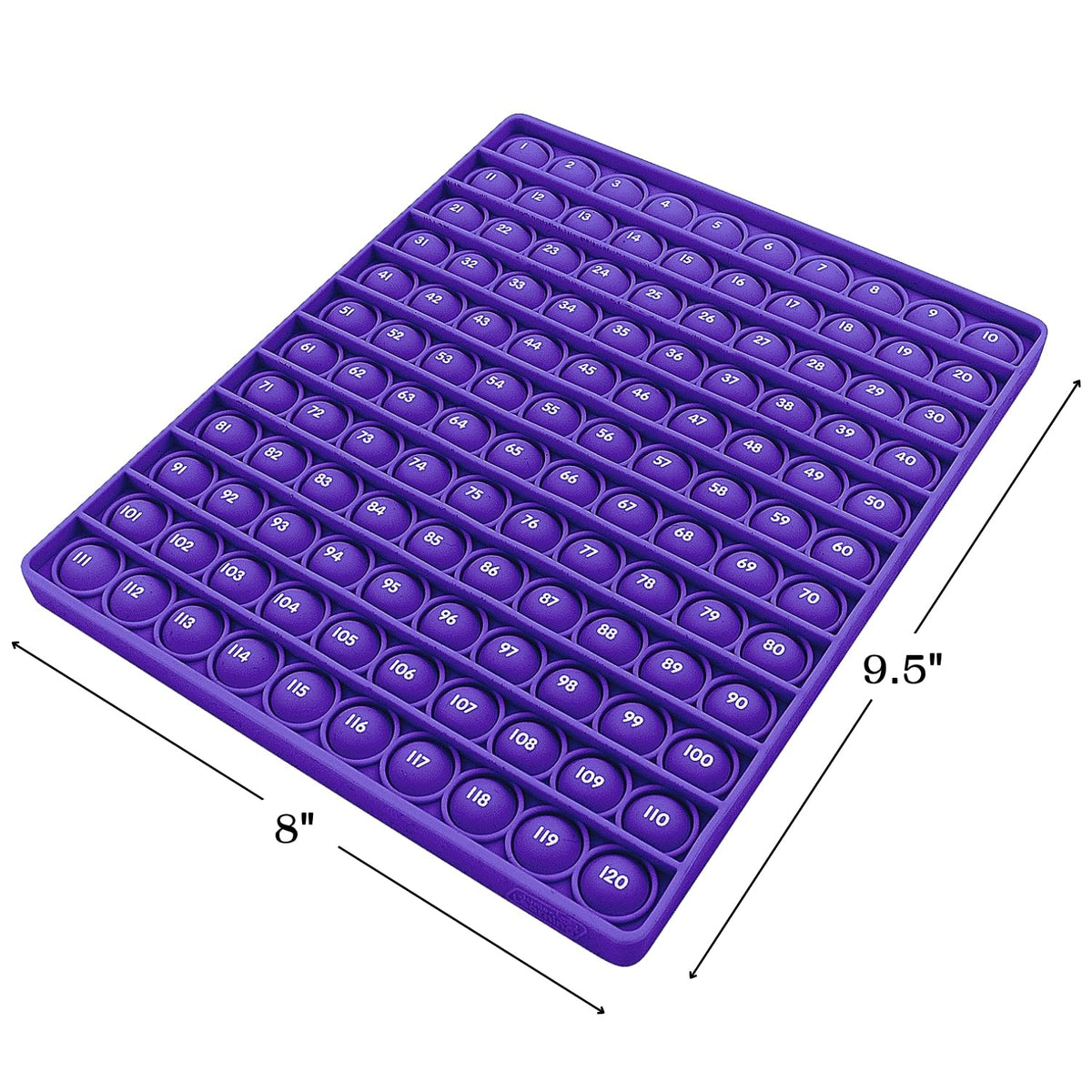 Junior Learning 120s Bubble Board - Multicolor Math Fidget Popper