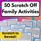 50 Family Activities - Adventure Scratch Off Cards for Family Nights - Fun Conversation Cards - Gift for Families - Game Night Gift Basket Idea