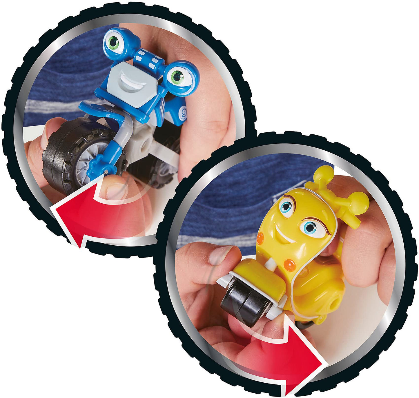 Ricky Zoom Loop & Scootio Motorcycle Toys (Set of 2), Multi