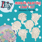 Idiy Paint Your Own Unicorn Mirror Craft Kit for Kids (12 Pack) - 12 Individually Wrapped Wooden Mirrors with Paint Set & Brush for Summer Camp