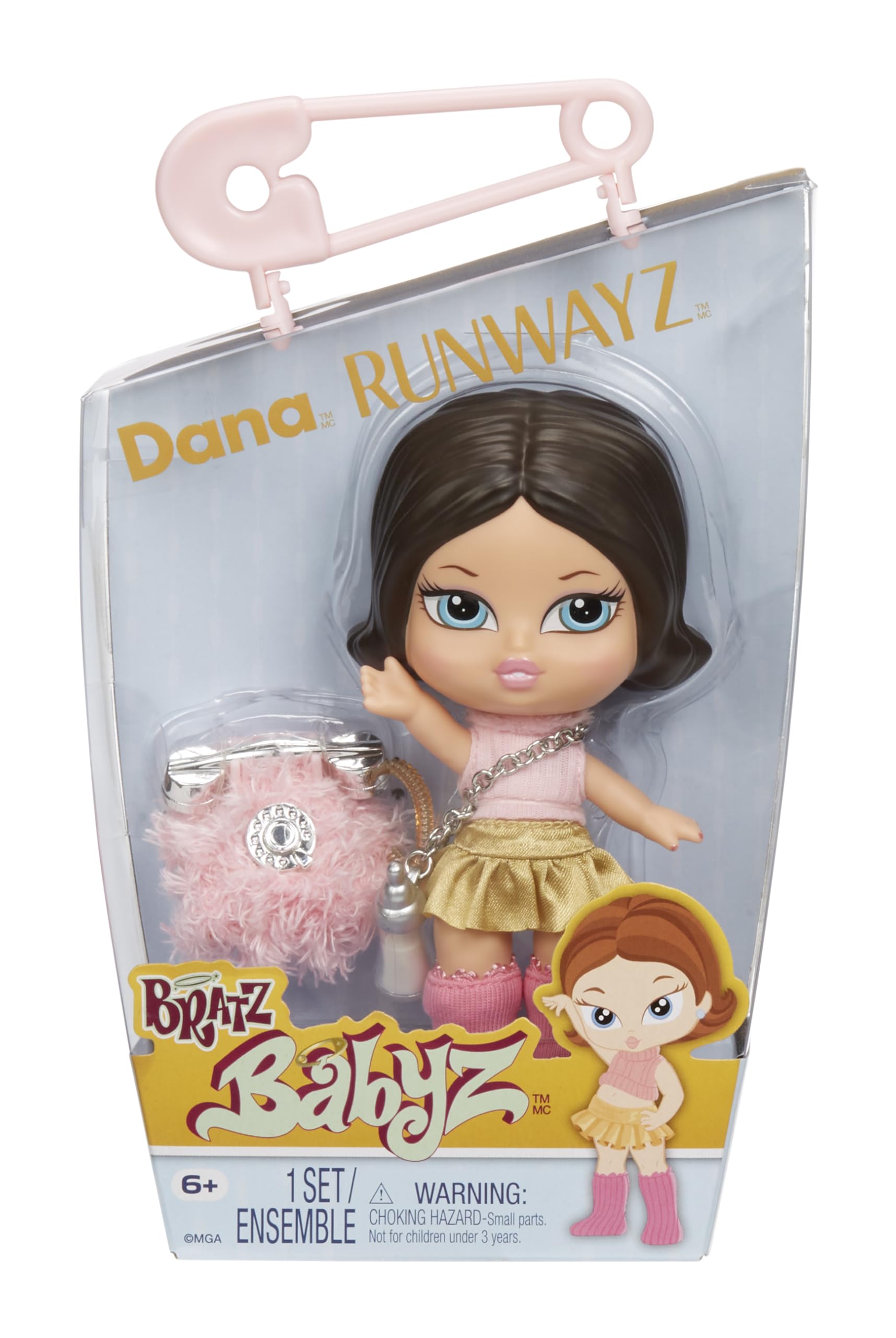 Bratz Babyz Runwayz Dana Collectible Fashion Doll with Real Fashions