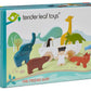 Tender Leaf Toys - The Friend Ship - 12 Pieces Pull Toy Ship Set with Stackable Animals and Friend Figures - Early Learning, Creative and Imagination