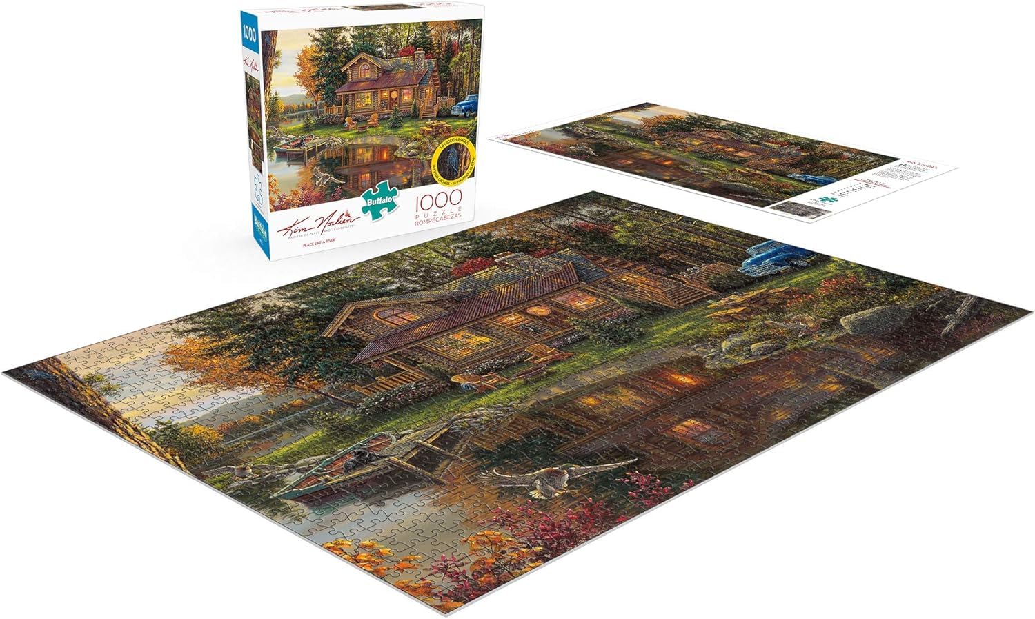 Buffalo Games - Kim Norlien - Peace Like A River - 1000 Piece Jigsaw Puzzle for Adults -Challenging Puzzle Perfect for Game Nights - Finished Size is