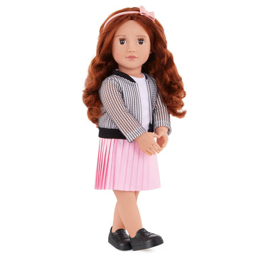 Our Generation Jacinta Fashion Doll with Jacket and Skirt Size 18"