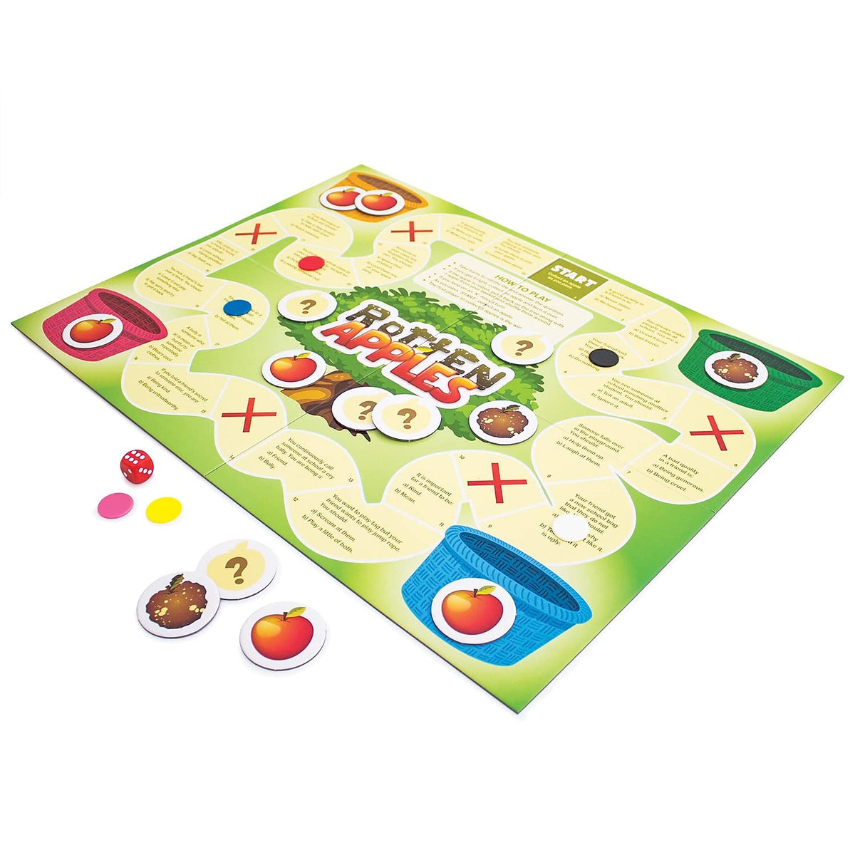 Junior Learning 6 Social Skills Board Games, Multi-Color Set for Kids