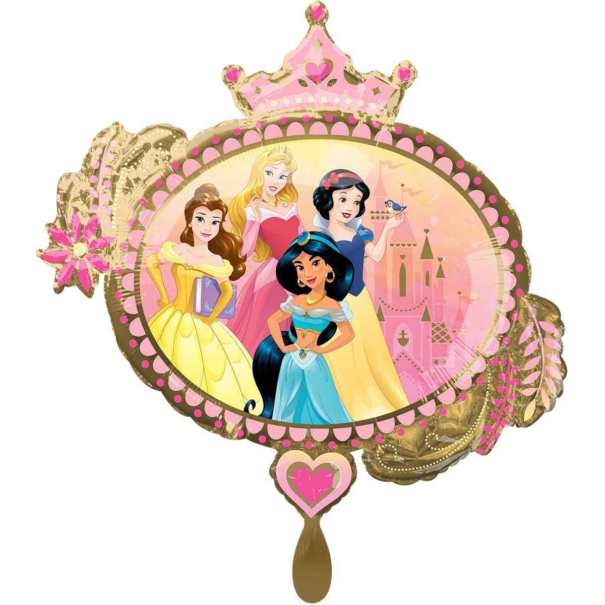 Mayflower Products Princess Once Upon A Time Mylar Party Foil Balloon, 34", Multicolor, (39806)