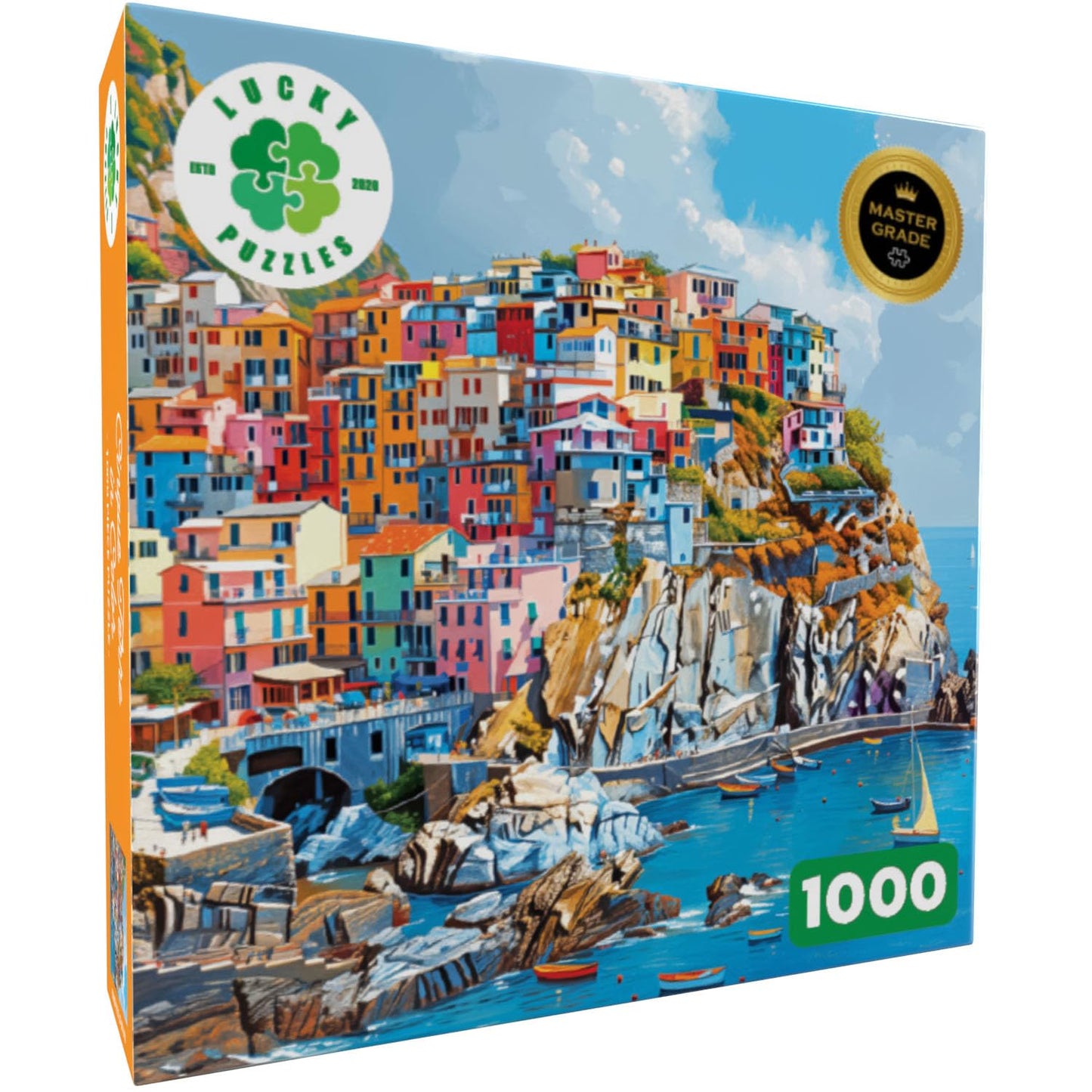 Lucky Puzzles | Jigsaw Puzzles for Adults | Cinque Terre in Color