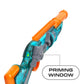 Dart Zone Retroshot Renegade Blaster with Target and 18 Suction Darts