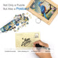 Mini Jigsaw Puzzles for Adults 4 Pack - 150 Piece Challenging Micro Puzzle, Test Tube Small Puzzle, Portable Travel Pocket Puzzle, Ideal Gift, 4x6