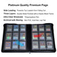 Rieton 16 Pocket Top loader Binder, Holds 640 Top Loaders, Top loader Binder with Sleeves for 3'' x 4'' Top loaders - Green
