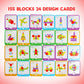 JCREN Wooden Pattern Blocks Montessori Toys Shape Puzzles Kindergarten Classic Educational Tangram Geometric Brain Teaser Toys Best STEM for Kids Ages