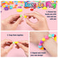 FUNZBO 520+ Snap Pop Beads - Jewelry Making Beads Charms Style Craft Kit, Arts and Crafts for Kids Ages 4-8, Toys for 3 4 5 6 7 Years Old Girls