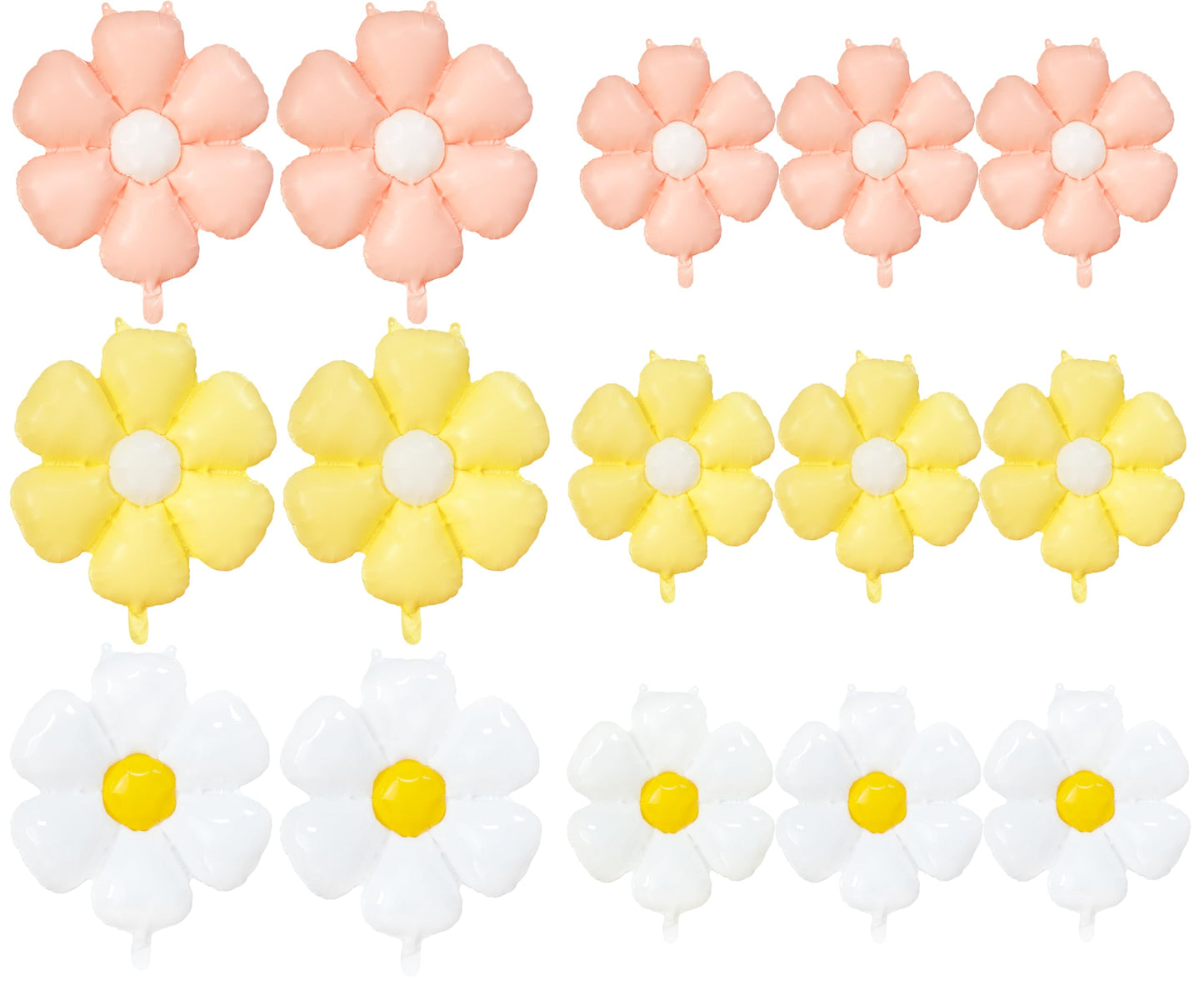 CUUSNNY 15 Pcs Daisy Balloon Flower Balloons Party Decoration