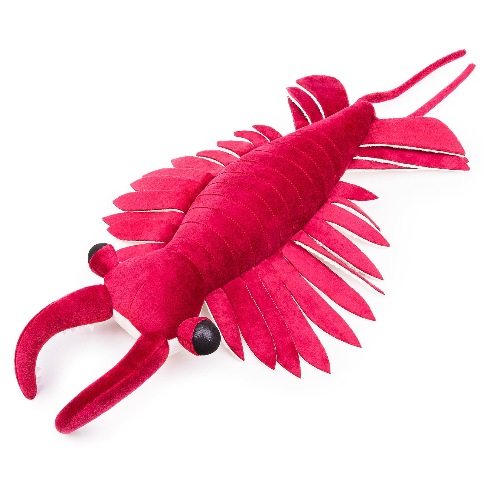 ZHONGXIN MADE Realistic Cambrian Ancient Organism Anomalocaris Plush Toy - 21" Lifelike Cambrian Creature Anomalocaris Stuffed Animals Model Plushie