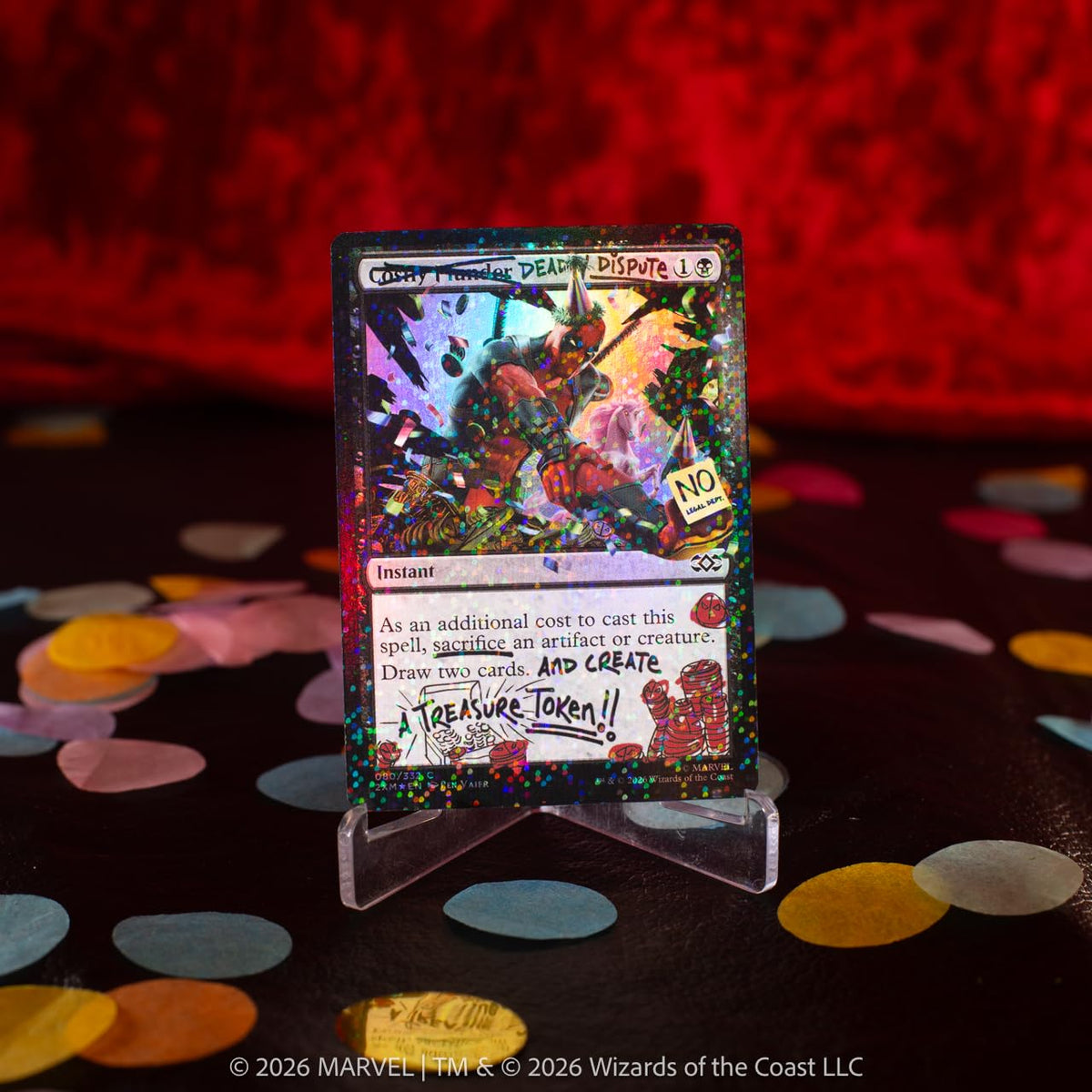 Magic: The Gathering Secret Lair x Marvel's Deadpool: I Fixed It (You're Welcome) Pool Party Foil Edition
