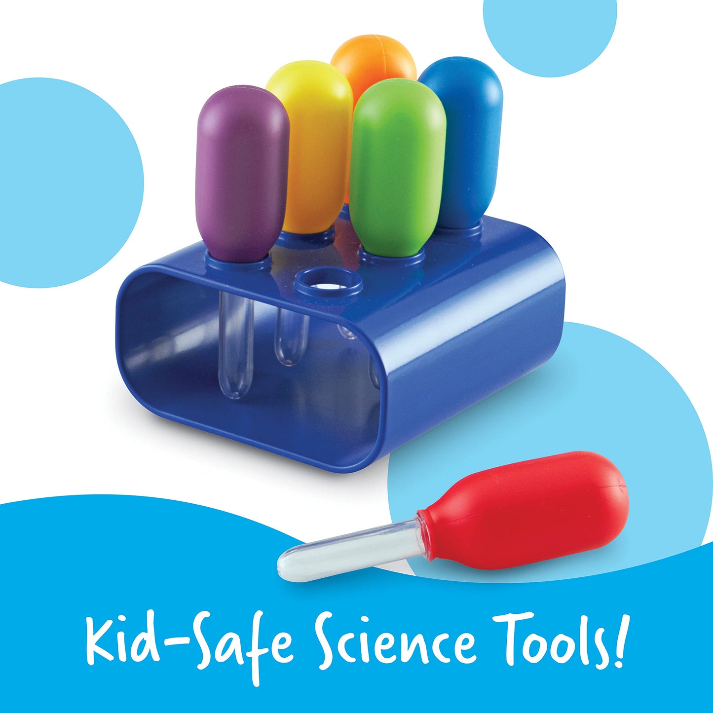 Learning Resources Jumbo Eyedroppers - Science Experiments for Kids, Sensory Water Table Toys, Toddler Tools, Preschool STEM, Fine Motor Skills Toys