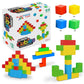 Playmags Jumbo Cubies Magnetic Blocks Building Toy, 64pc 2-Inch Magnet Cubes STEM Toys for Toddler & Kids, Preschool, Educational Construction Block