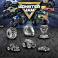 USAOPOLY Monopoly: Monster Jam | Buy, Sell, Trade Iconic Trucks Including Grave Digger, Max-D, El Toro Loco, Dragon’s Breath Classic Monopoly Game